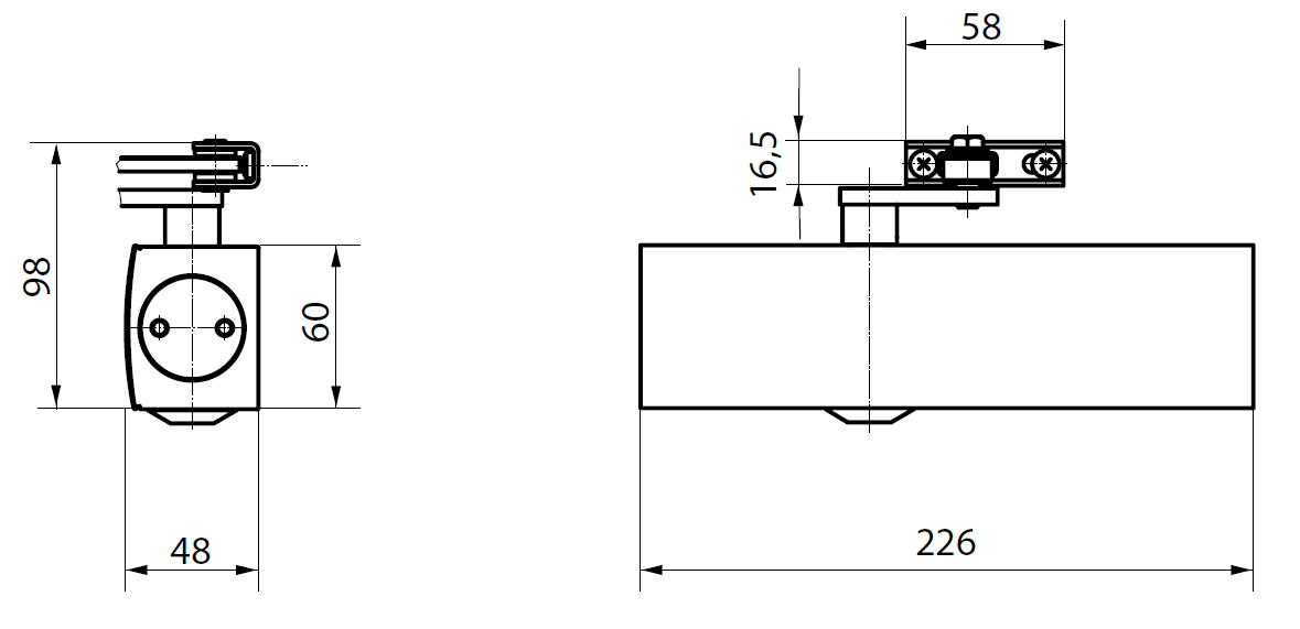 TS 2000 V BC rozměry